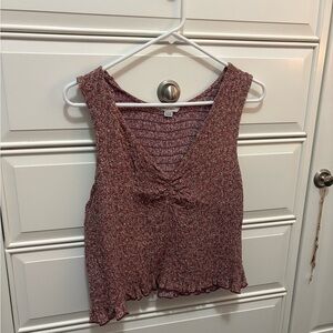 American Eagle Outfitters Pink Sleeveless Tank Top